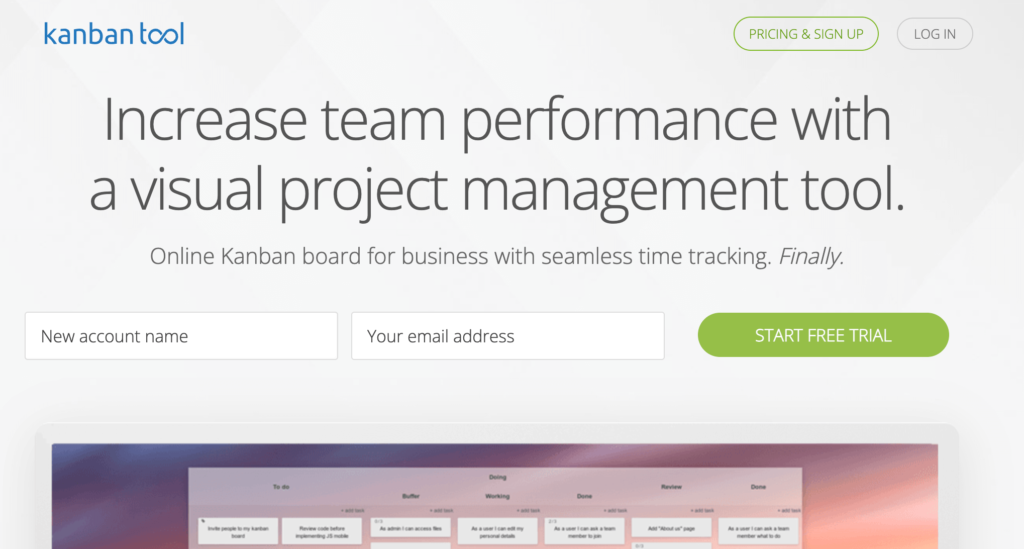 Kanban tool