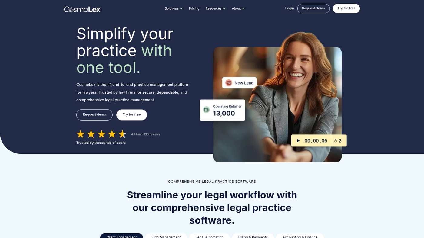 Screenshot of www.cosmolex.com