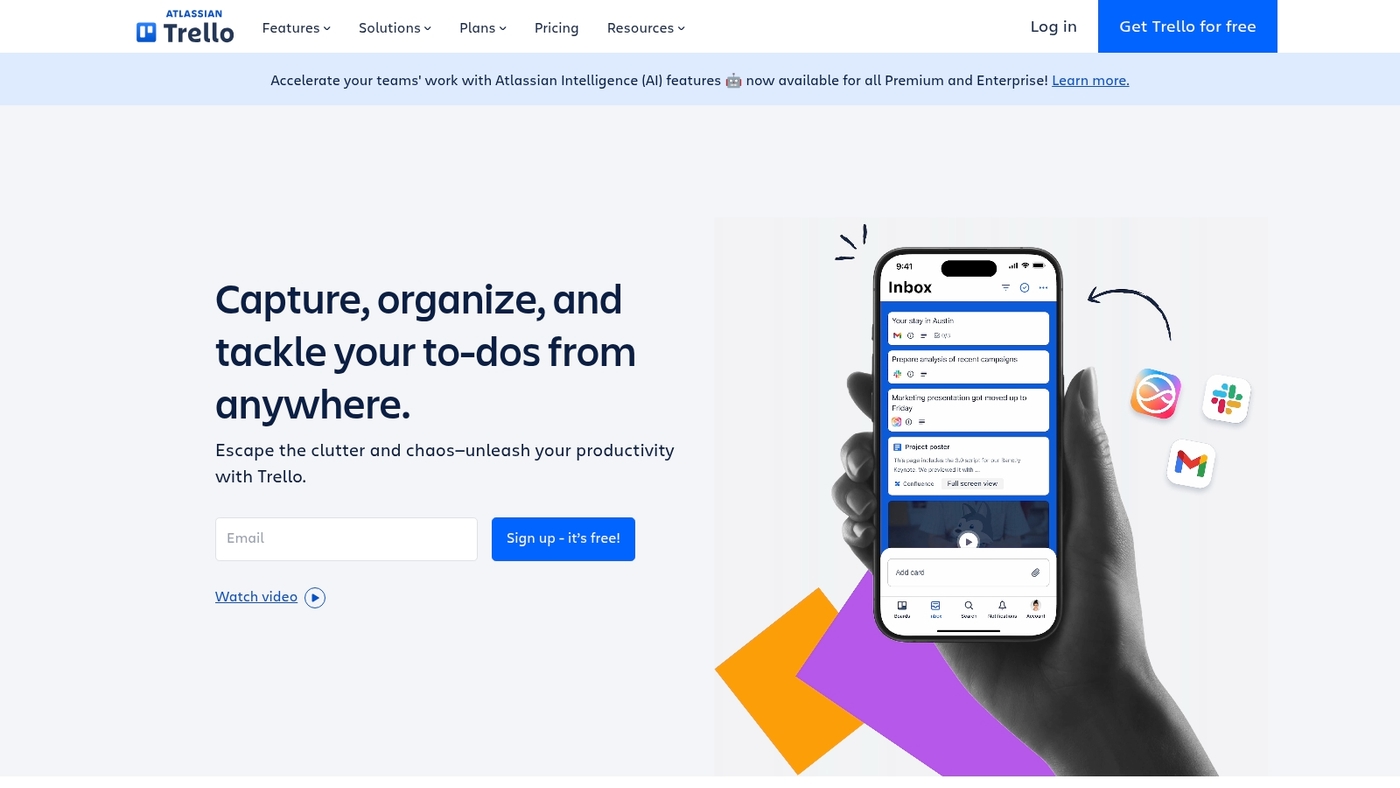 Screenshot of trello.com