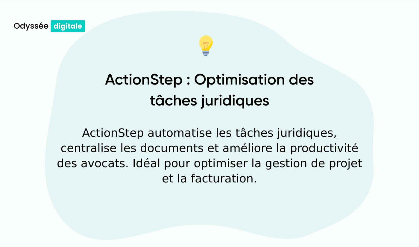 ActionStep - Automatisation des tâches juridiques