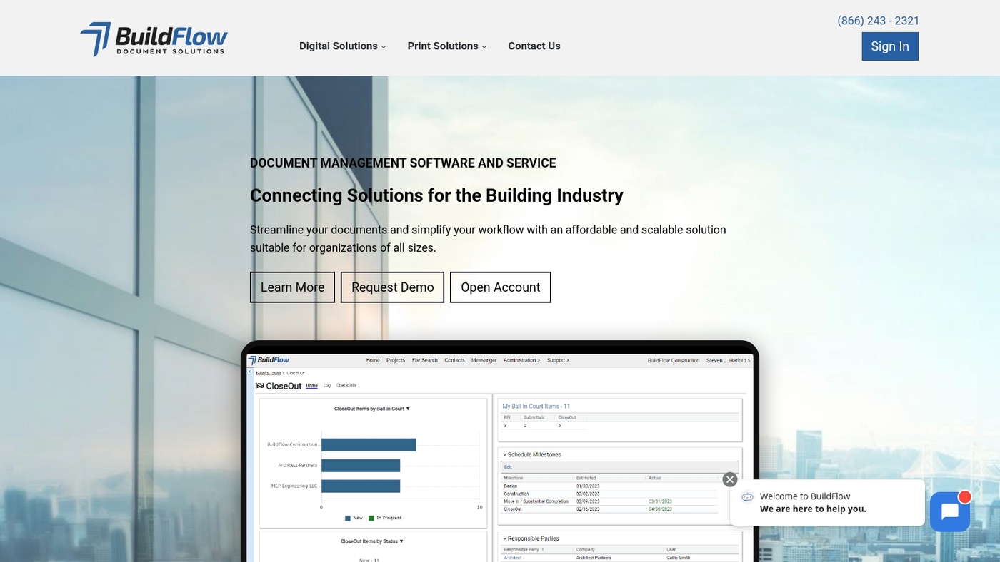 Screenshot of www.buildflow.com